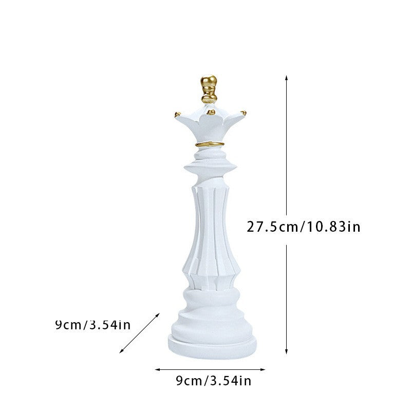 Chess Resin Ornaments for Elegant Luxury Shelf Decor