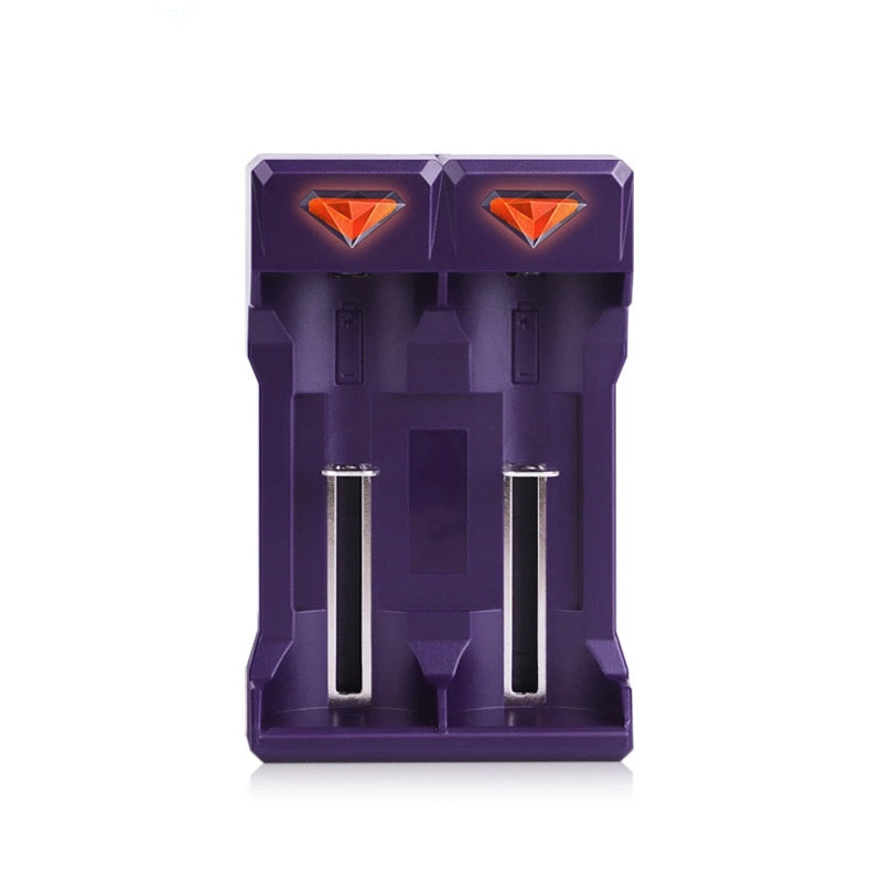 Dual-Slot NiMH Chewing Gum Battery Charger for Sizes 5 & 7