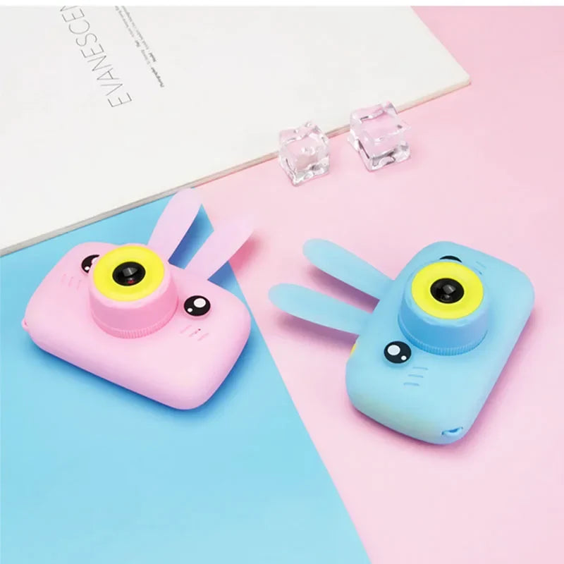 Kids Digital Camera with Cartoon Stickers for Ages 3-10