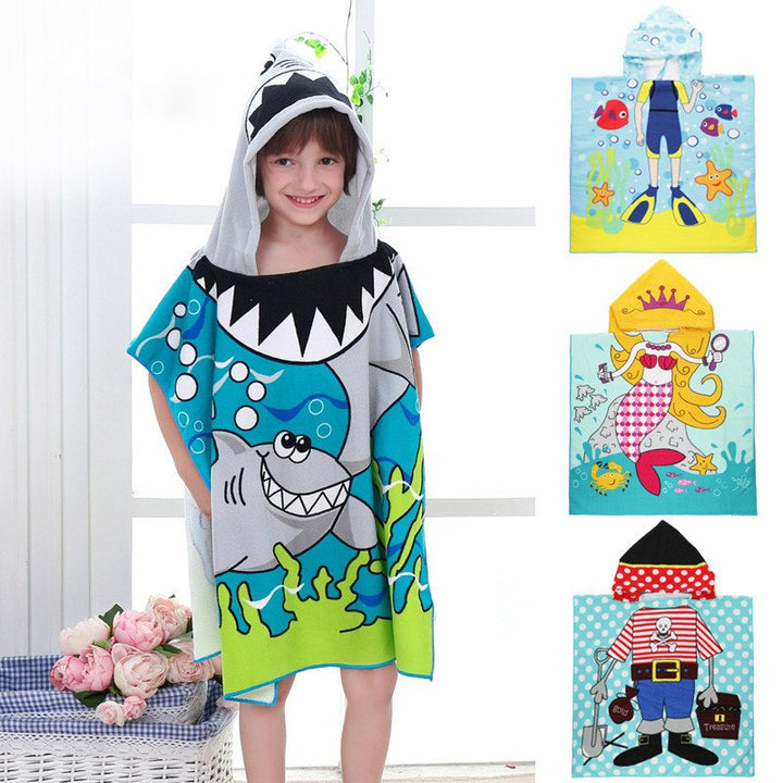 Kids Hooded Beach Towel for Quick-Dry Full Coverage