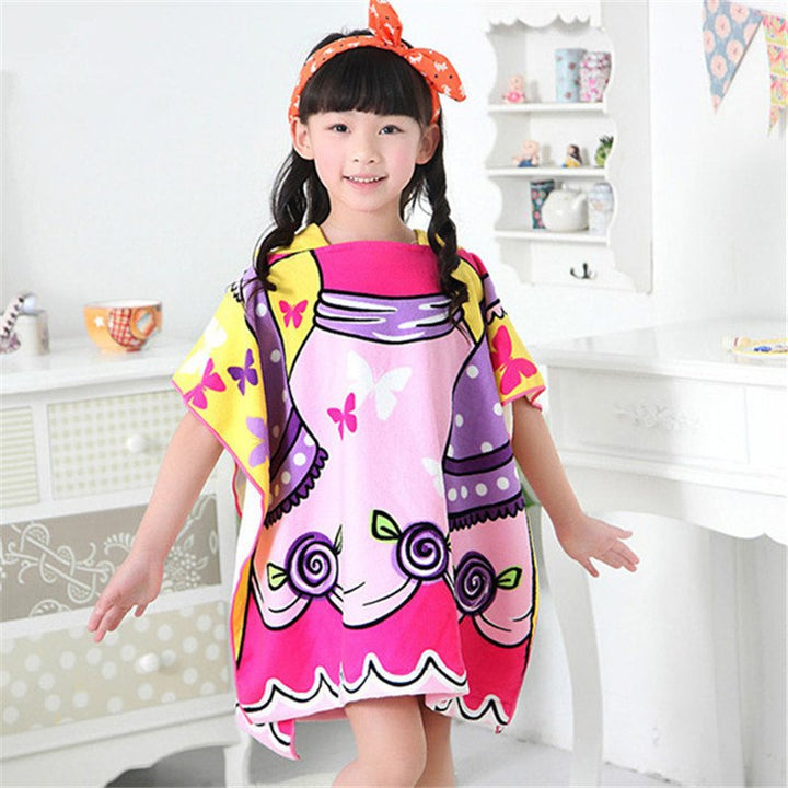 Kids Hooded Beach Towel for Quick-Dry Full Coverage