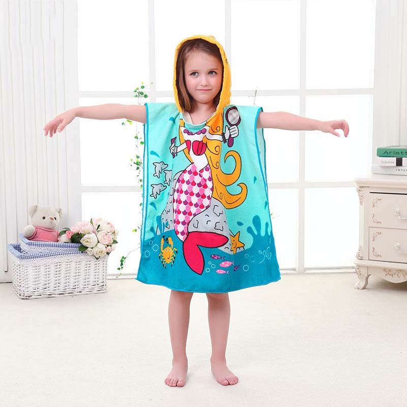 Kids Hooded Beach Towel for Quick-Dry Full Coverage