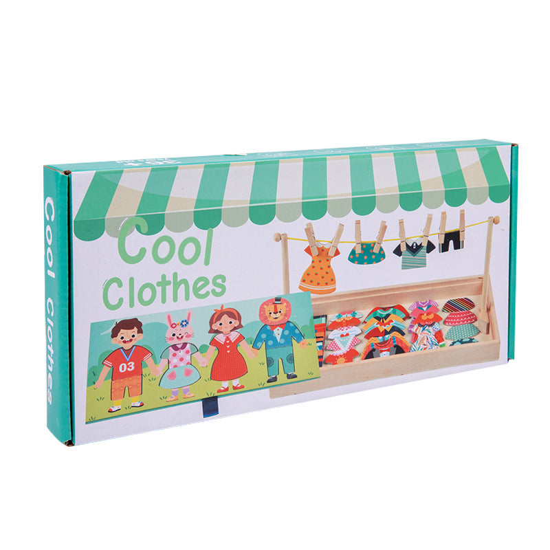 Wooden Dress-Up Puzzle for Screen-Free Learning Play