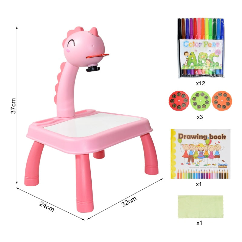 Kids Drawing Projector Table for Screen-Free Creativity