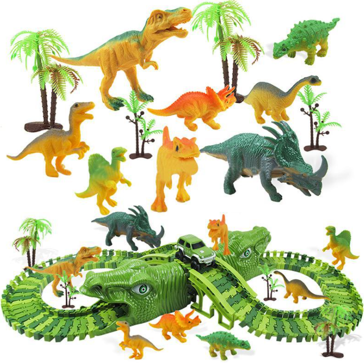 Dinosaur Racing Track Set for Creative Screen-Free Play