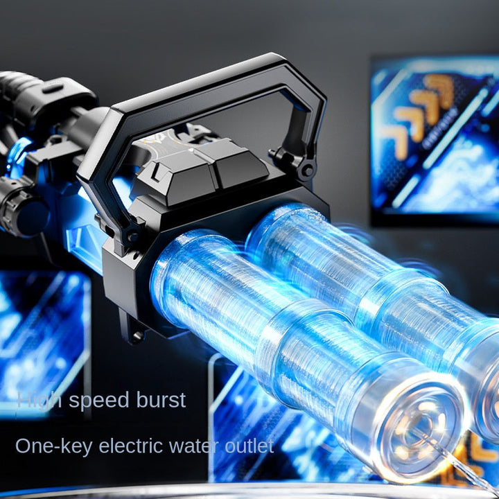 Electric Water Gun Toy With Continuous Twin-Barrel Fun