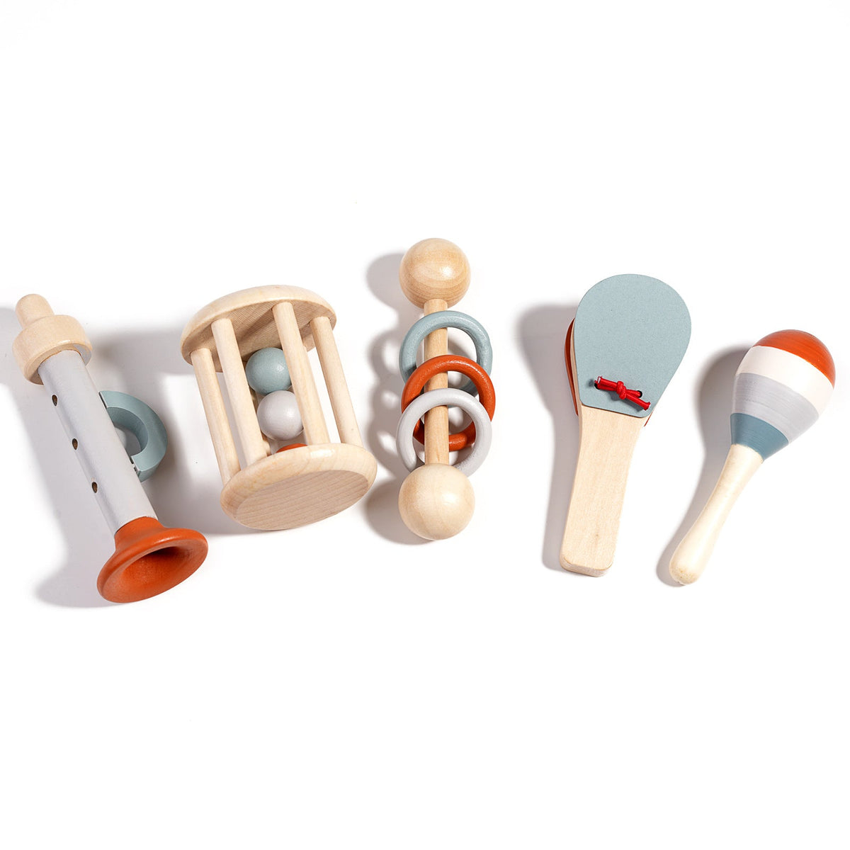 Wooden Baby Musical Toy Set for Screen-Free Playtime