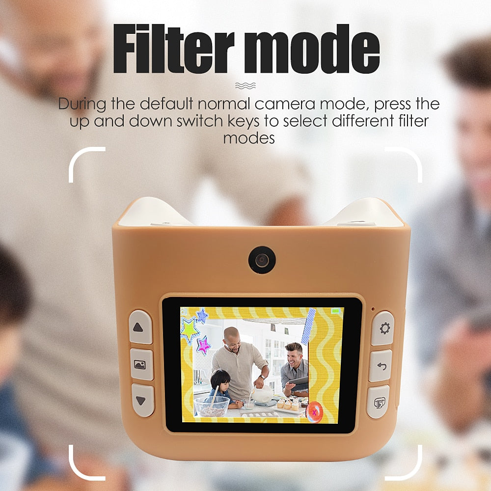Children's Digital Camera With Instant Print Memories