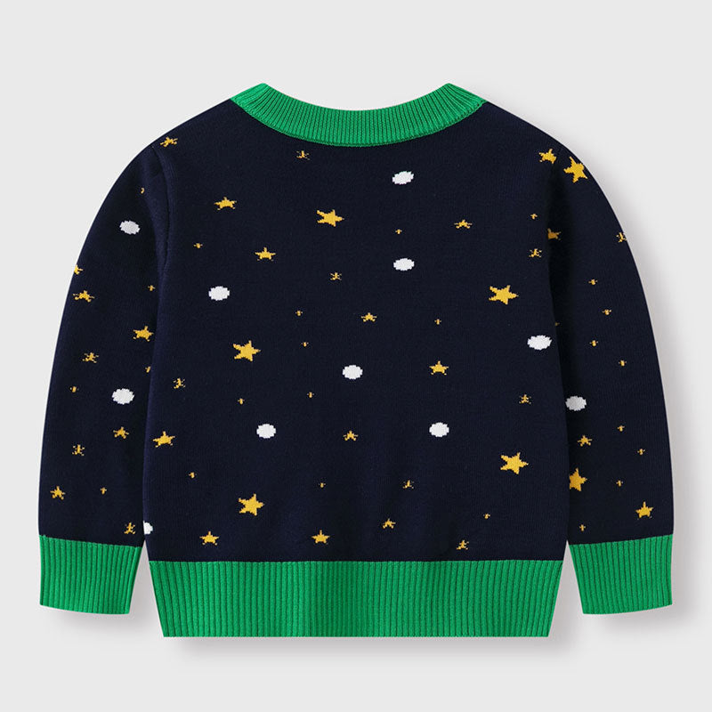 Children's Christmas Cat Sweater for Cozy Holiday Looks