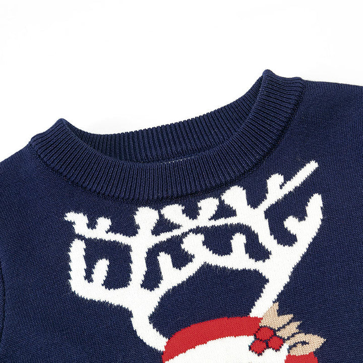 Kids Christmas Reindeer Sweater for Festive Warmth
