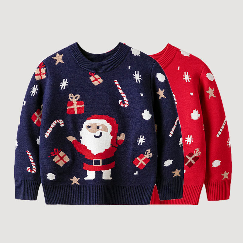 Children's Santa Sweater for Festive Holiday Outfits