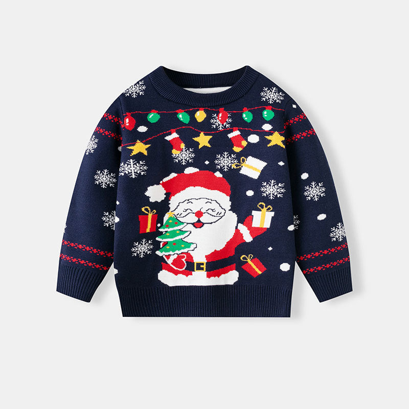 Children's Santa Sweater for Cheerful Winter Style