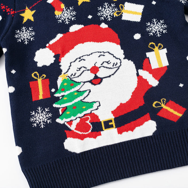 Children's Santa Sweater for Cheerful Winter Style