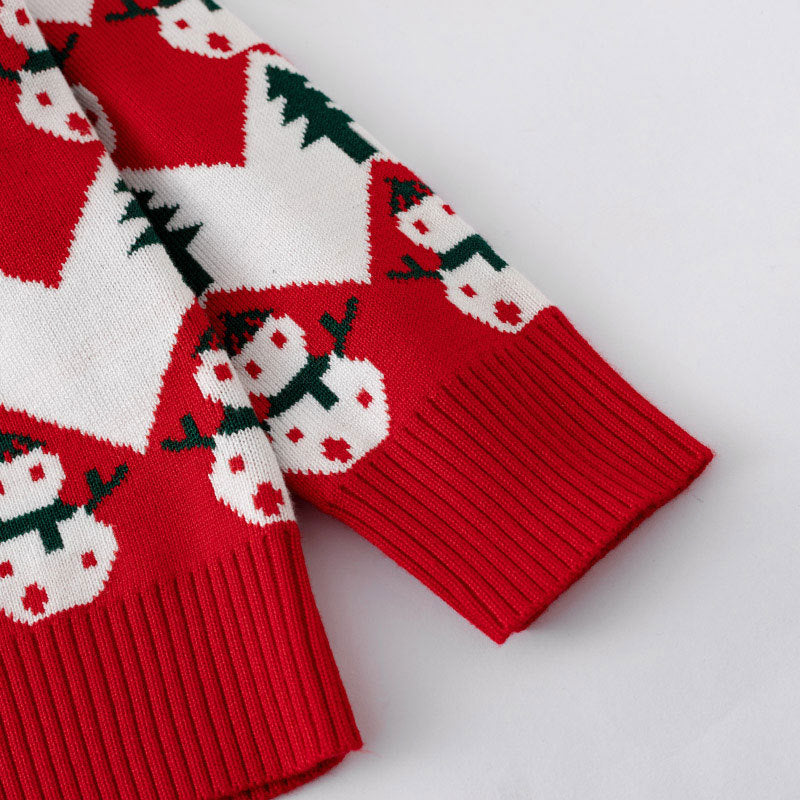Christmas Baby Sweater | Cozy Snowman Holiday Knit