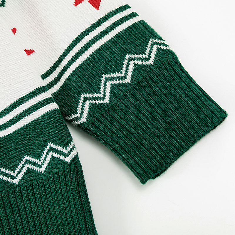 Children’s Christmas Sweater With Cute Reindeer Design