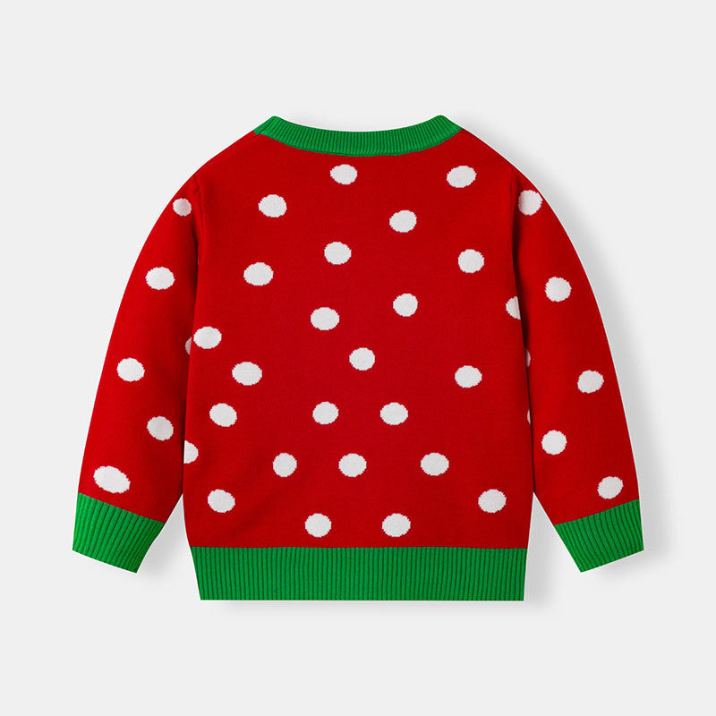 Kids Christmas Reindeer Knit Sweater | Festive Style