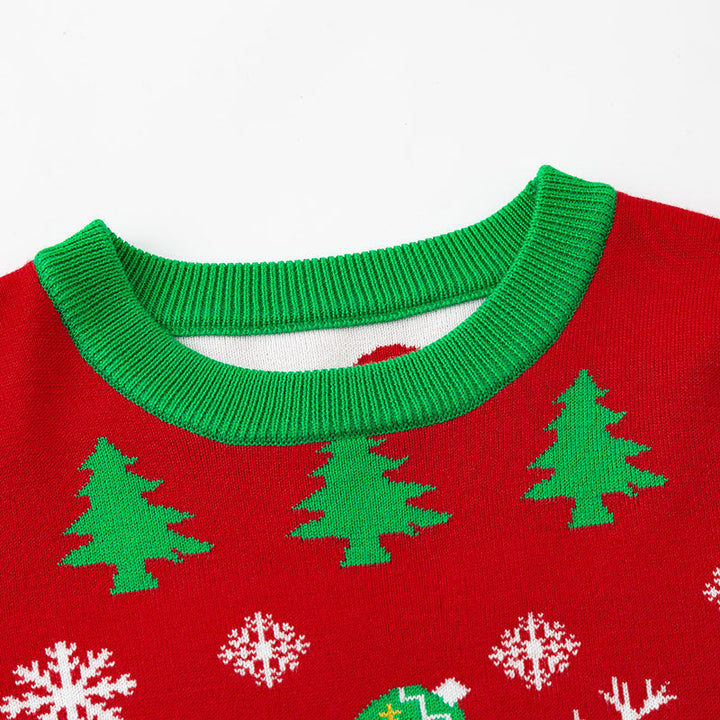 Kids Christmas Reindeer Knit Sweater | Festive Style