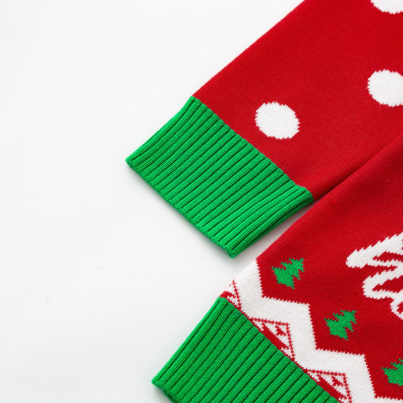 Kids Christmas Reindeer Knit Sweater | Festive Style