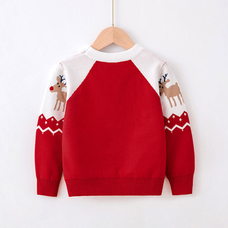 Children's Reindeer Christmas Sweater | Cozy Knitwear