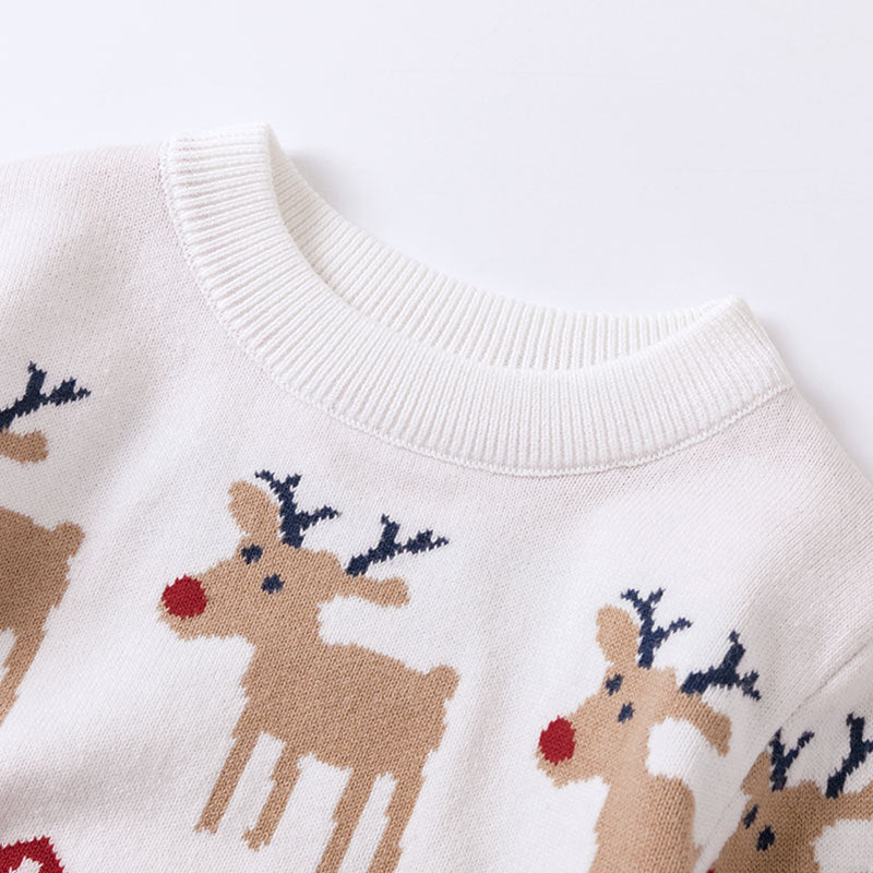 Children's Reindeer Christmas Sweater | Cozy Knitwear