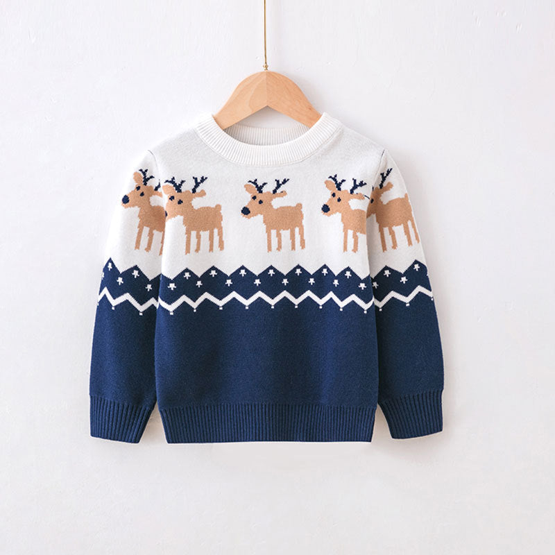 Children's Reindeer Christmas Sweater | Cozy Knitwear
