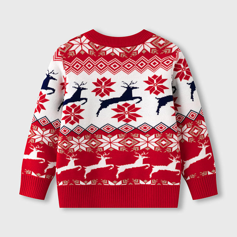 Cozy Knit Sweater — Festive Reindeer Holiday Style