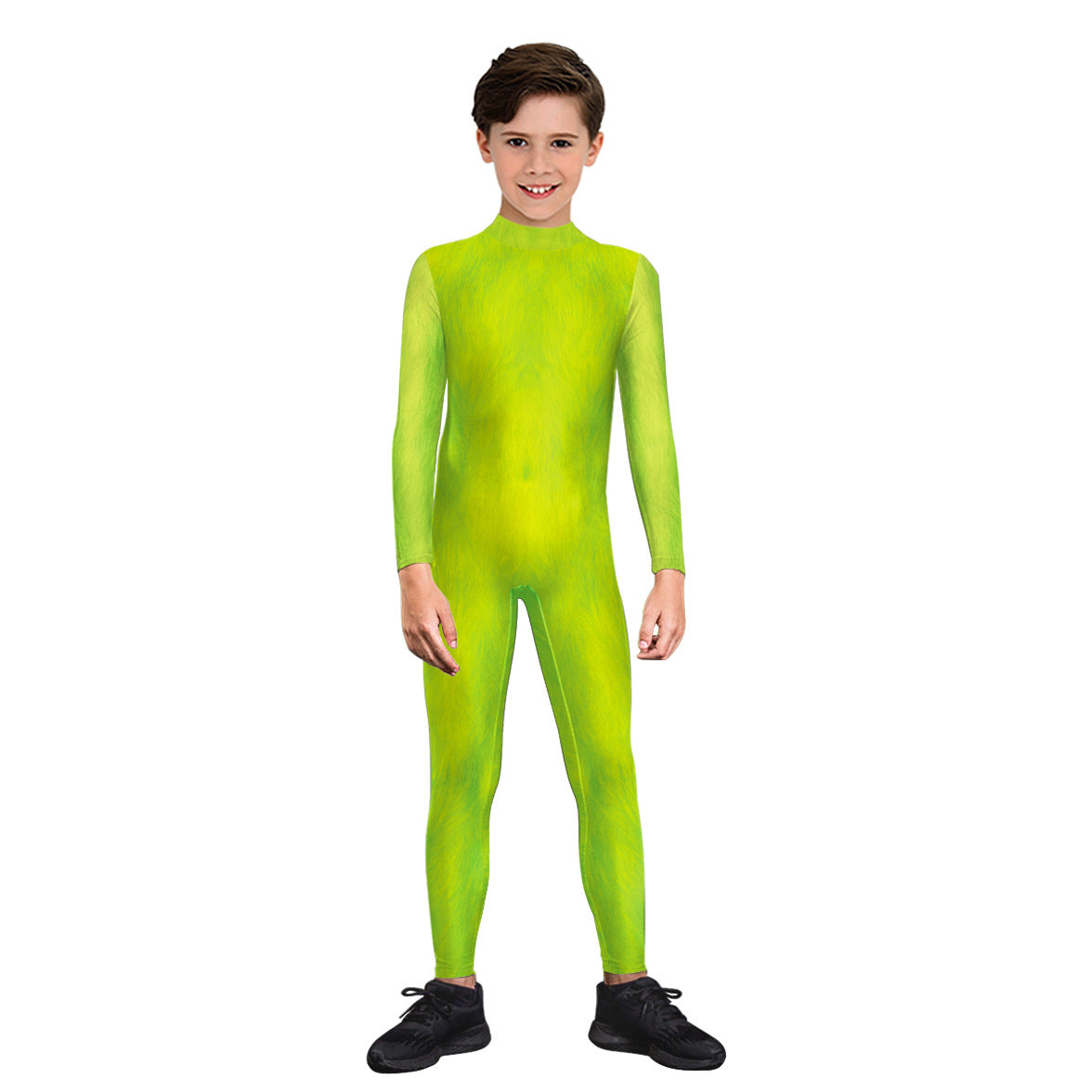 Children's Christmas Monster Costume With Striped Scarf