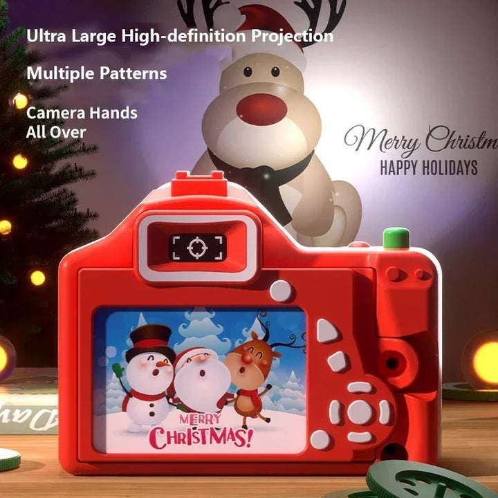 Christmas Projection Camera Toy for Screen-Free Fun