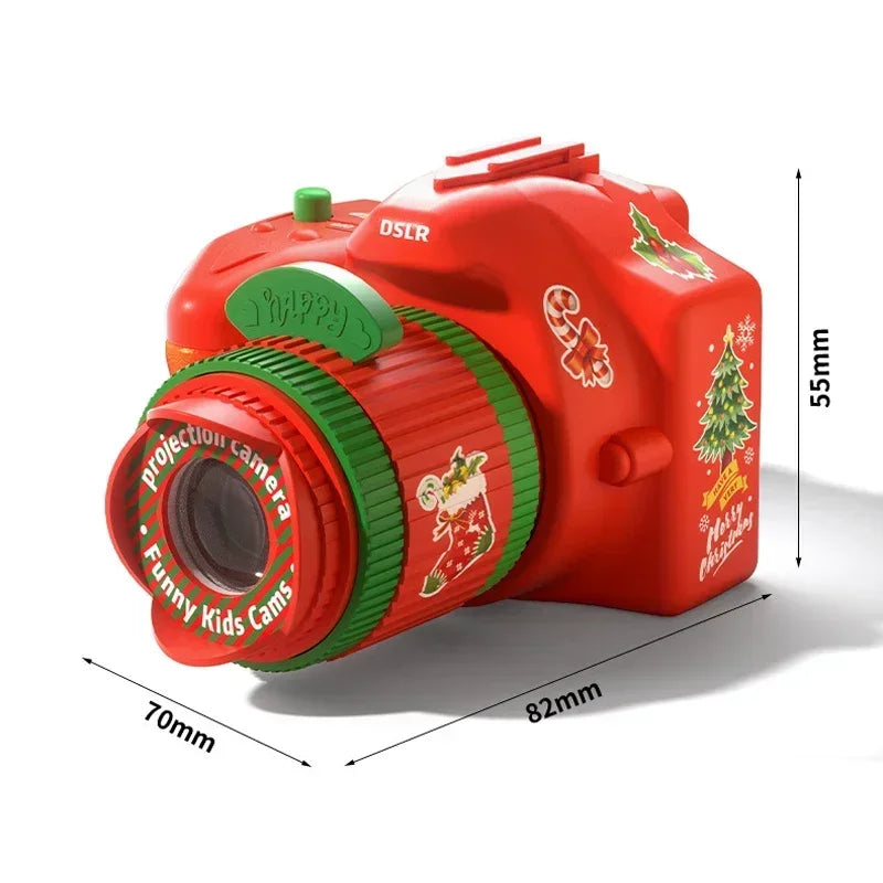 Christmas Projection Camera Toy for Screen-Free Fun
