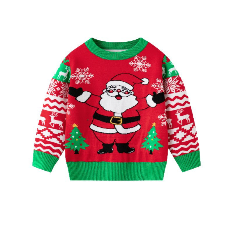 Children's Christmas Sweater | Festive Santa Holiday Style