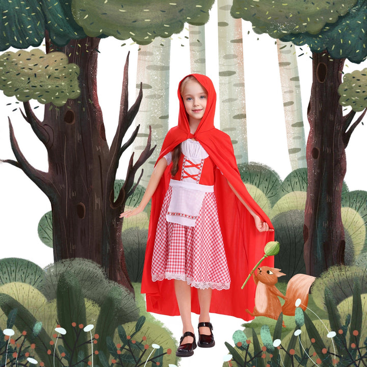 Little Red Riding Hood Costume Set for Kids’ Parties