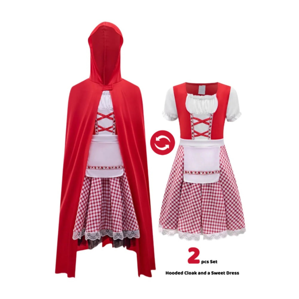Little Red Riding Hood Costume Set for Kids’ Parties
