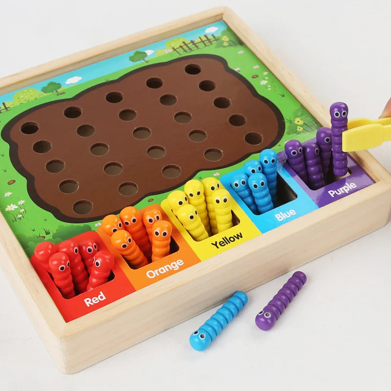 Children’s Color Sorting Caterpillar Game for Preschool