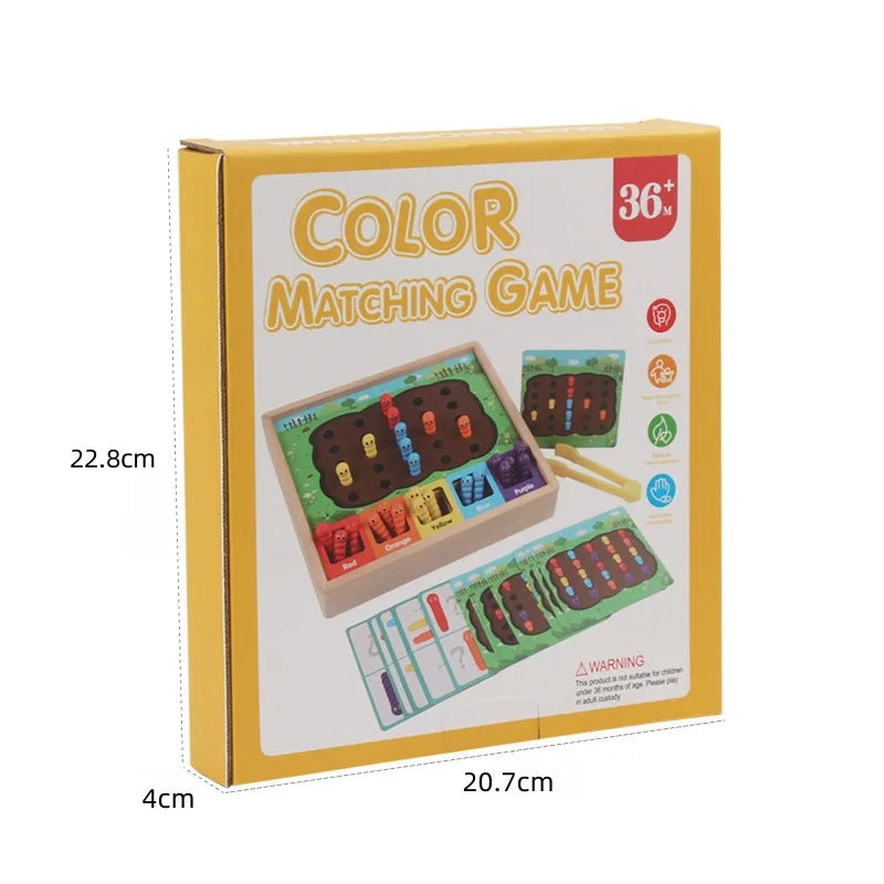Children’s Color Sorting Caterpillar Game for Preschool