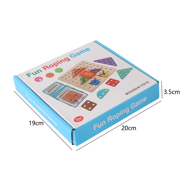 Wooden Shape Matching Toy for Screen-Free Learning
