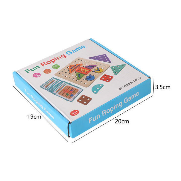Wooden Shape Matching Toy for Screen-Free Learning
