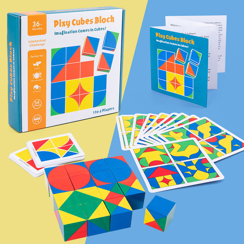 Children's Wooden Puzzle for Spatial Reasoning Play
