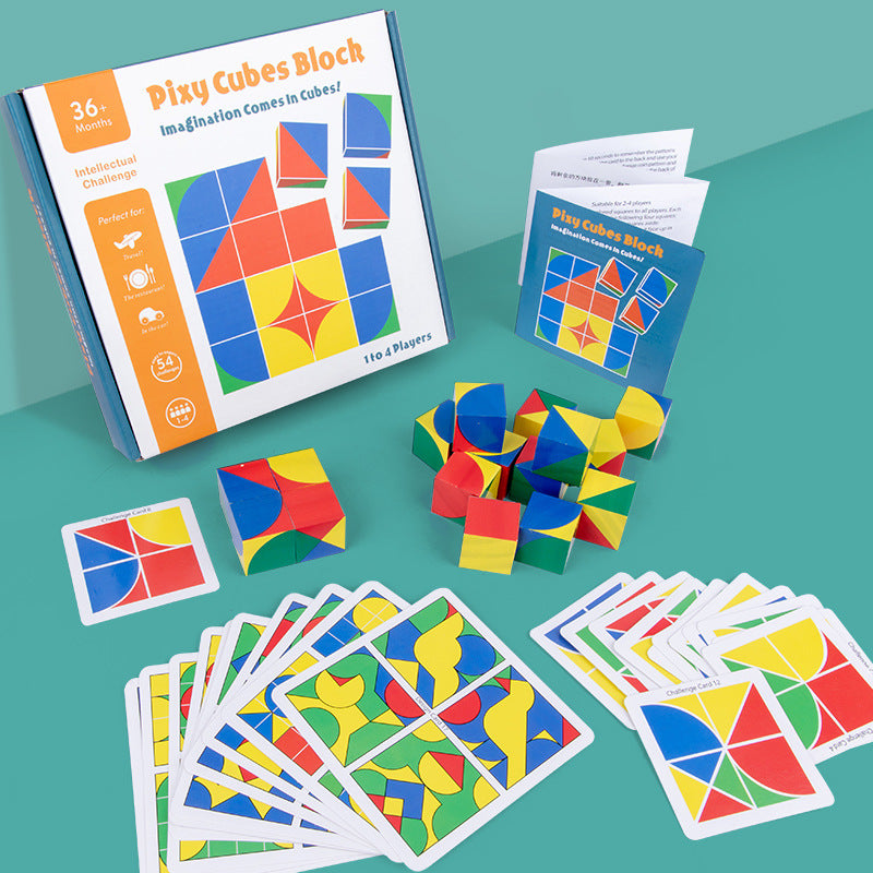 Children's Wooden Puzzle for Spatial Reasoning Play