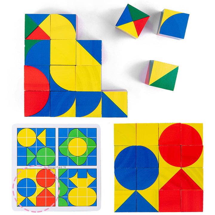 Children's Wooden Puzzle for Spatial Reasoning Play