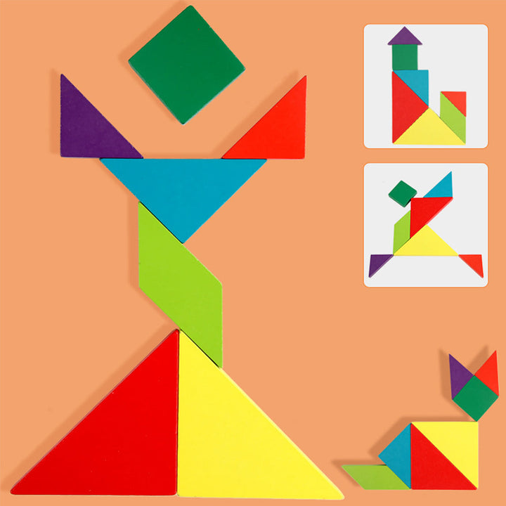Magnetic Tangram Puzzle Toy for Creative STEM Play