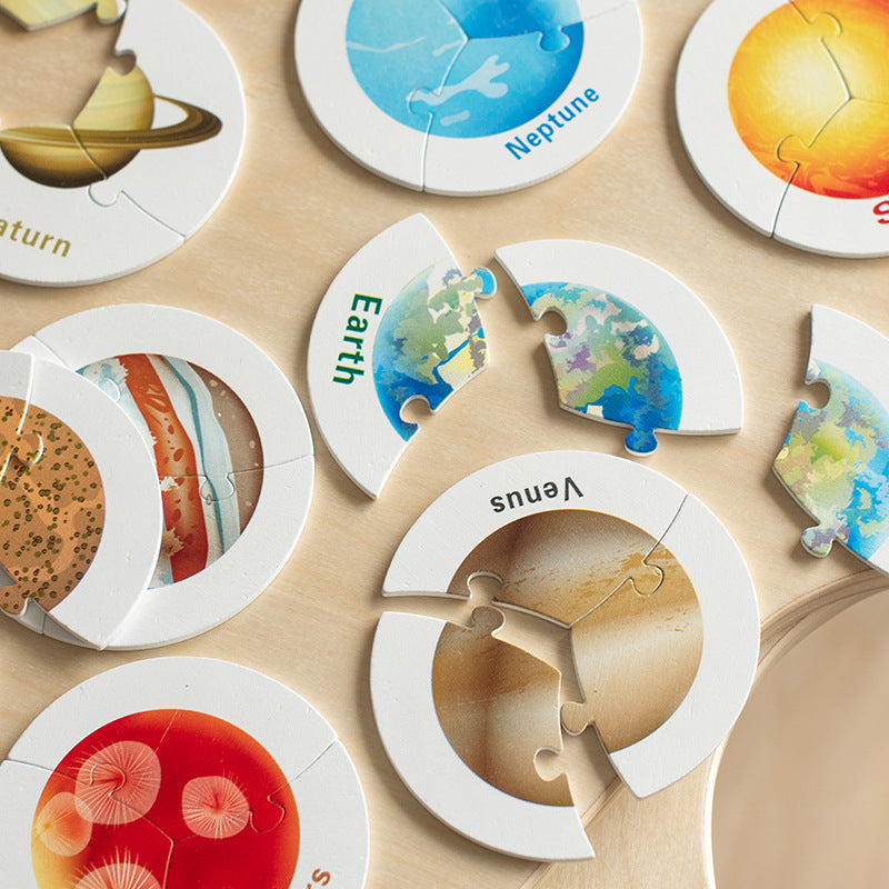 Solar System Puzzle Board for Hands-On Planet Learning