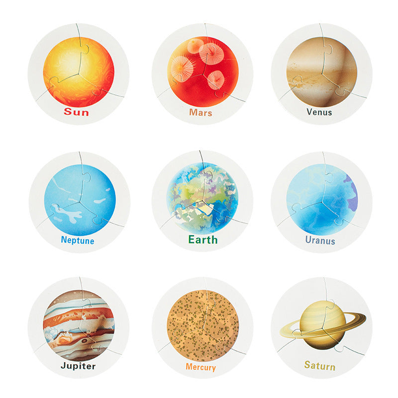 Solar System Puzzle Board for Hands-On Planet Learning
