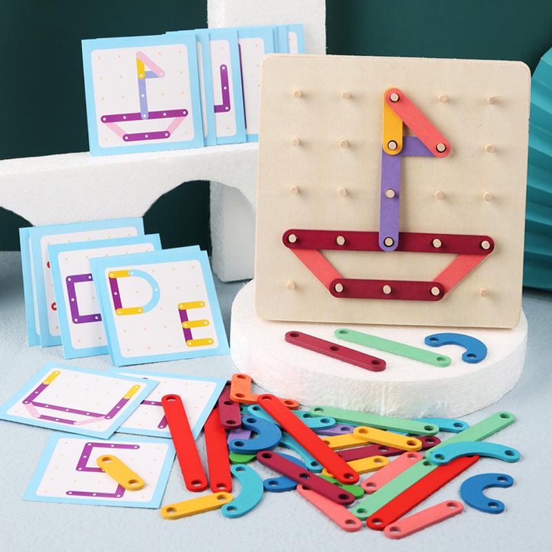 Wooden Letter & Number Puzzle Board for Early Learning