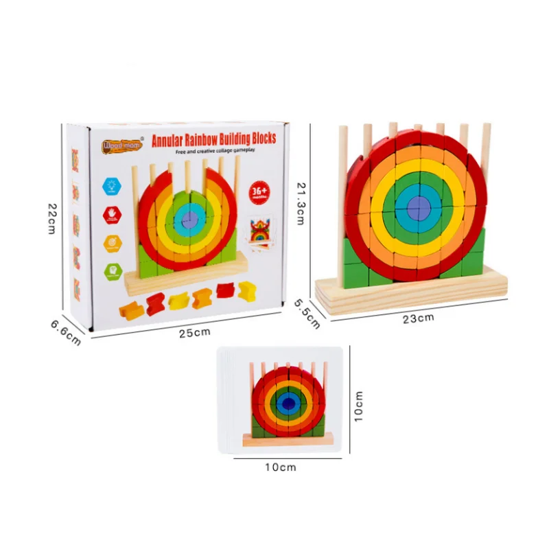 Wooden Pattern Blocks for Kids | Screen-Free Learning