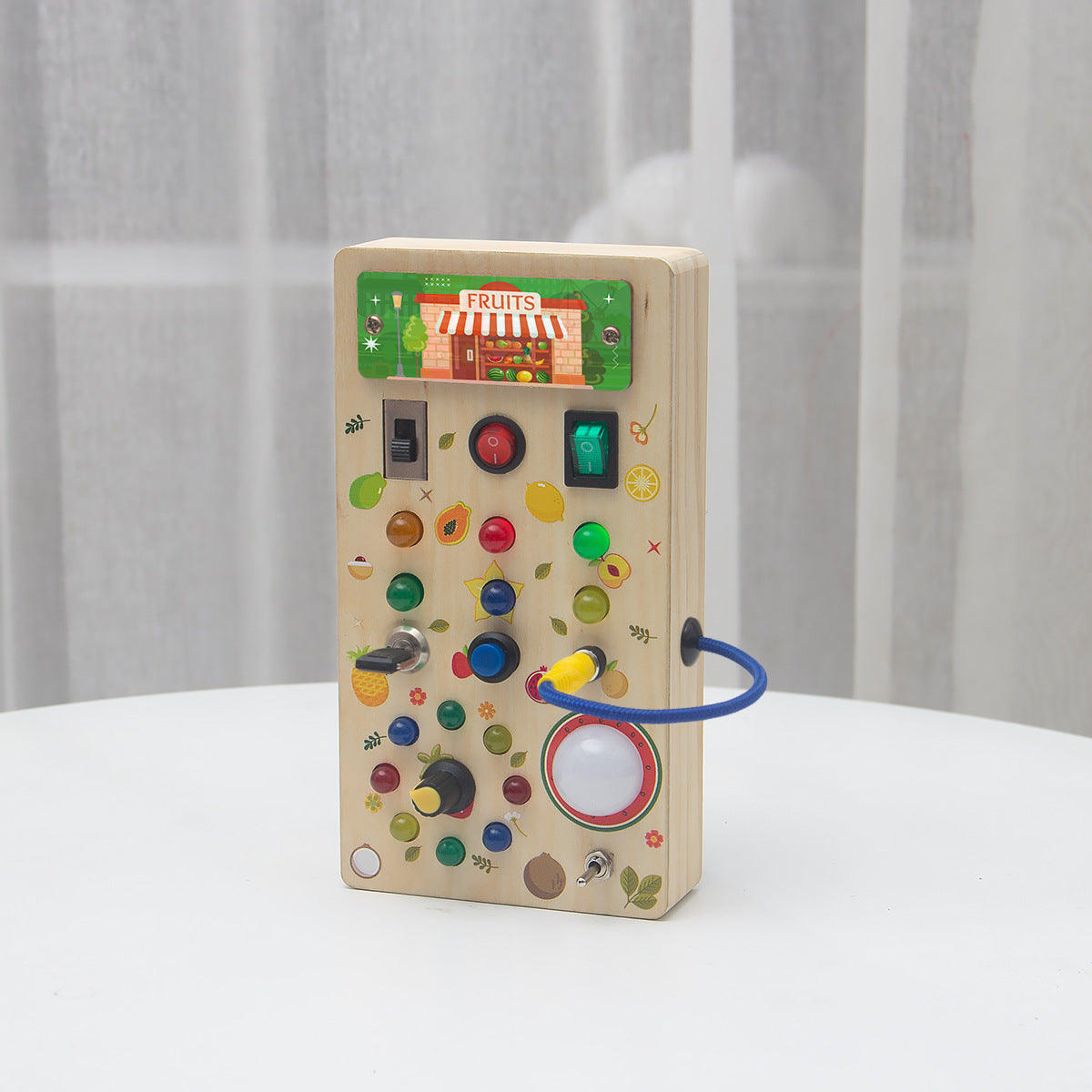 Wooden Busy Board Toy for Screen-Free Early Learning