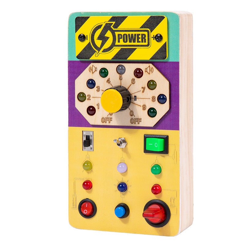 Wooden Busy Board Toy for Screen-Free Early Learning