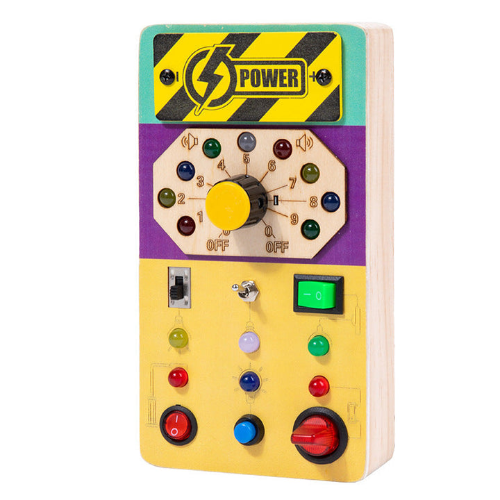 Wooden Busy Board Toy for Screen-Free Early Learning