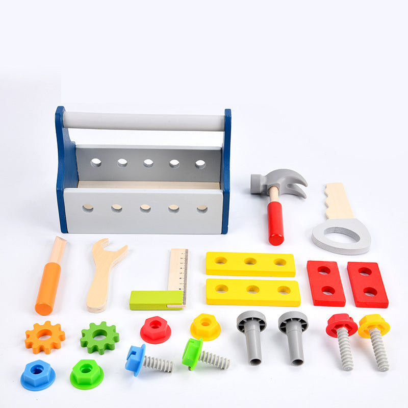 Kids Wooden Tool Box Set for Hands-On STEM Learning