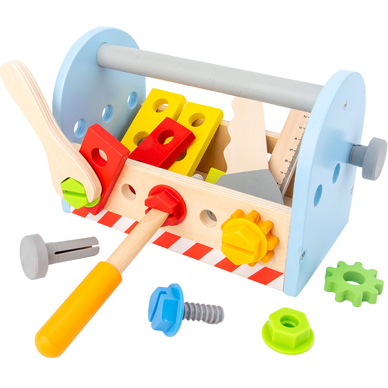 Kids Wooden Tool Box Set for Hands-On STEM Learning