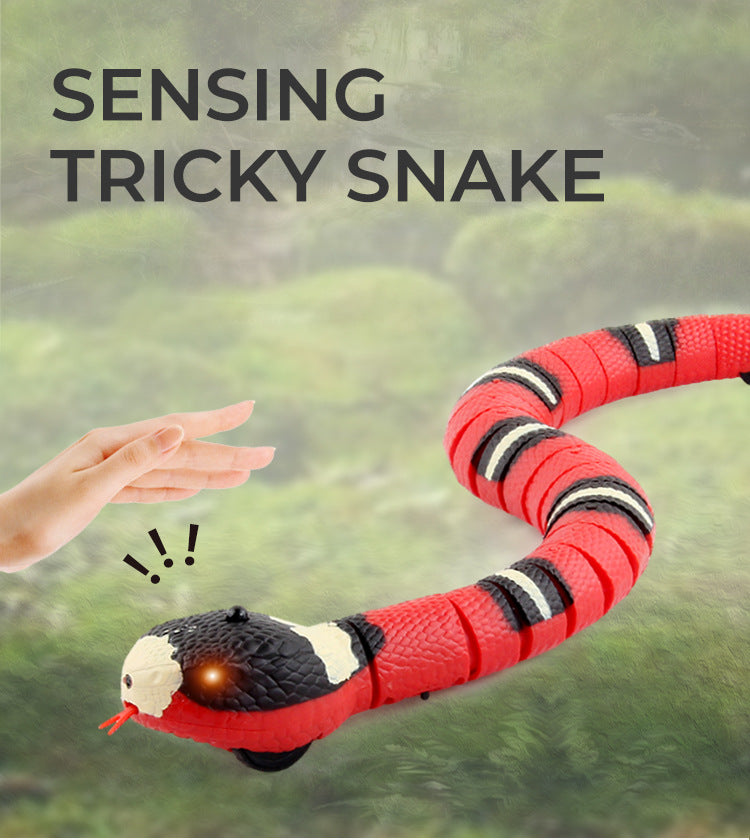 Electric Snake Toy with Obstacle Avoidance for Kids